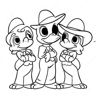 Three Caballeros Coloring Page 73692-59036