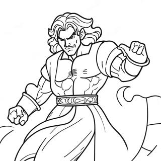 Dio In Action Coloring Page 73703-59051