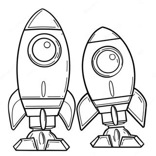 Lego Space Rocket Coloring Page 73712-59055