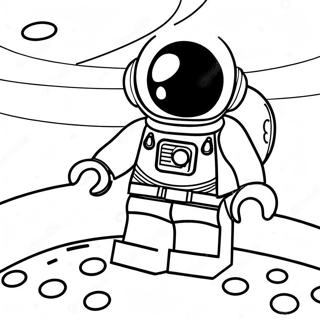 Lego Astronaut In Space Coloring Page 73713-59063