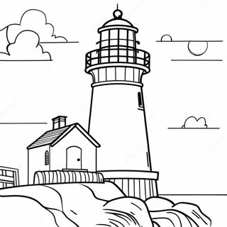 Beautiful Massachusetts Lighthouse Coloring Page 73723-59065