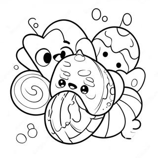 Candy Crush Game Logo Coloring Page 73732-59070