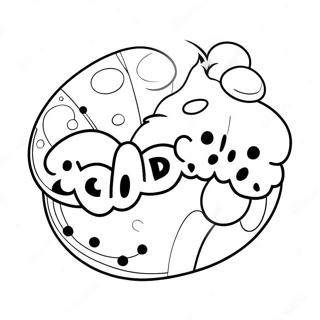 Candy Crush Game Logo Coloring Page 73732-59072