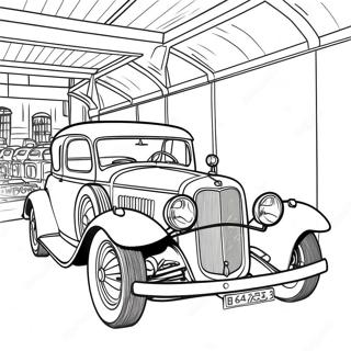 Vintage Cars Coloring Page 73743-59087