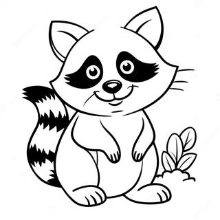 Raccoon Coloring Pages