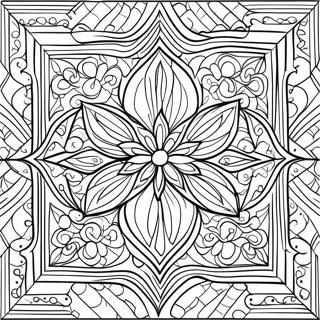 Easy Geometric Pattern Coloring Page 73772-59107