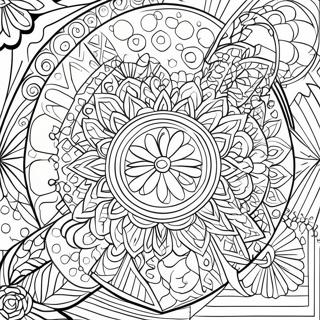 Easy Geometric Pattern Coloring Page 73772-59108