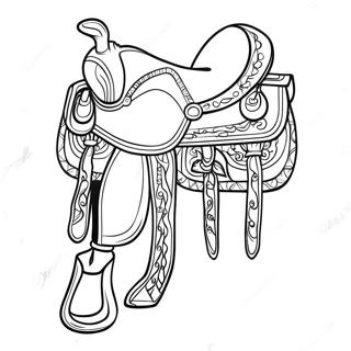 Horse Saddle Coloring Page 73812-59135