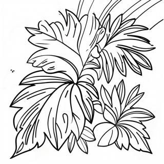 Colorful Palm Leaves Coloring Page 73833-59150