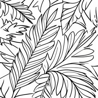 Colorful Palm Leaves Coloring Page 73833-59151