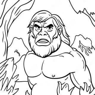 Caveman Coloring Page 73862-59174