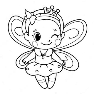 Sparkly Pinkalicious Fairy Coloring Page 7387-6097