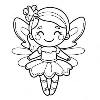 Sparkly Pinkalicious Fairy Coloring Page 7387-6099