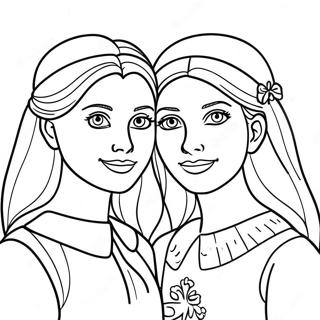 Sisters Forever Coloring Page 73882-59193