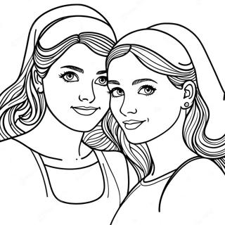 Sisters Forever Coloring Page 73882-59195