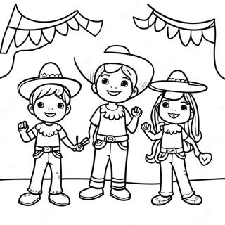 Preschool Cinco De Mayo Celebration Coloring Page 73912-59213