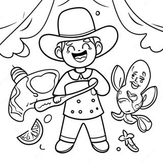 Preschool Cinco De Mayo Celebration Coloring Page 73912-59216