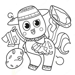 Colorful Cinco De Mayo Pinata Coloring Page 73913-59219