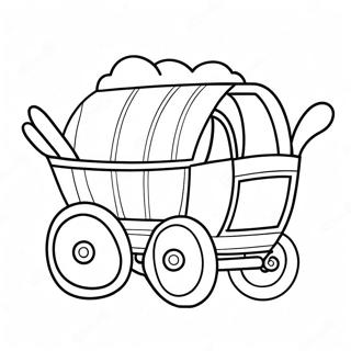 Cute Cartoon Wagon Coloring Page 73963-59261