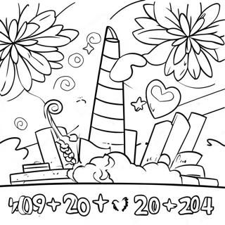 New Year’s Coloring Pages