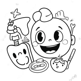 Children's Dental Health Month Coloring Pages