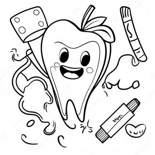 Children S Dental Health Month Coloring Page 73972-59258