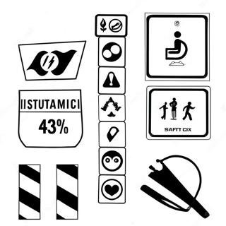 Safety Signs Coloring Page 74002-59287