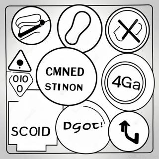 Safety Signs Coloring Page 74002-59288