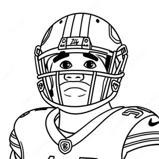 Ezekiel Elliott Coloring Page 74012-59291