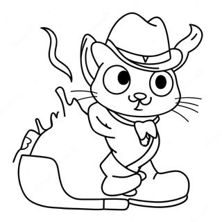 Adventurous Death Puss In Boots Coloring Page 74023-59302