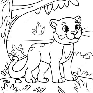 Bagheera Jungle Coloring Page 74052-59326