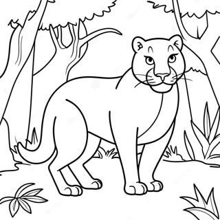 Bagheera Jungle Coloring Page 74052-59327