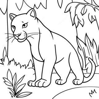 Bagheera Jungle Coloring Page 74052-59328