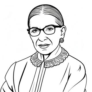 Ruth Bader Ginsburg Coloring Pages