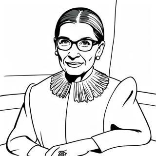 Ruth Bader Ginsburg Portrait Coloring Page 74062-59336