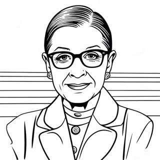 Ruth Bader Ginsburg Coloring Pages