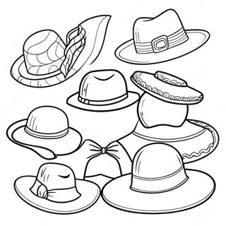 Hats Coloring Pages