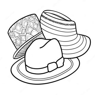 Hats Coloring Page 7406-6111