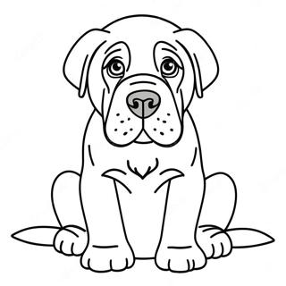 English Mastiff Puppy Coloring Page 74102-59366