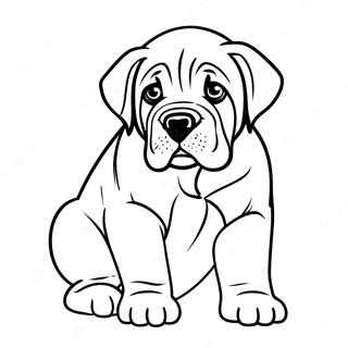 English Mastiff Puppy Coloring Page 74102-59368