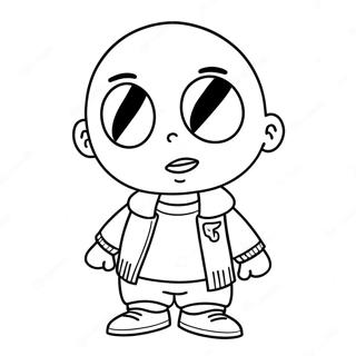 Gangsta Stewie Coloring Page 74112-59378