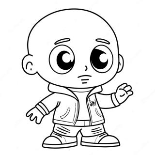 Gangsta Stewie Coloring Page 74112-59379