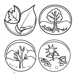 Four Seasons Coloring Page 74122-59382