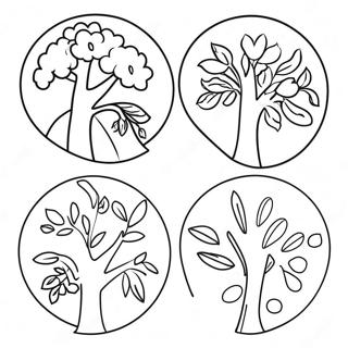 Four Seasons Coloring Page 74122-59384