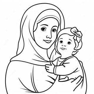 Christian Mothers Day Coloring Page 74142-59393