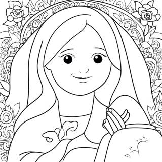 Christian Mothers Day Coloring Page 74142-59396