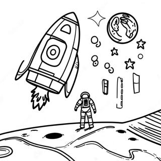 Apollo 11 Mission Coloring Page 74162-59414