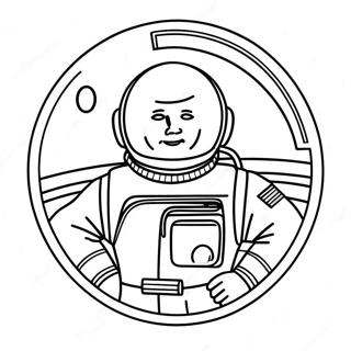 Apollo 11 Astronaut Coloring Page 74163-59417