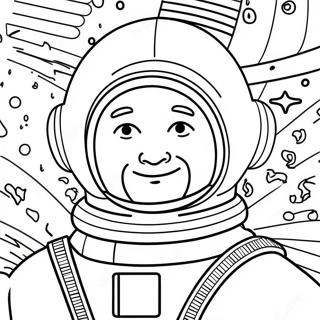 Apollo 11 Astronaut Coloring Page 74163-59418