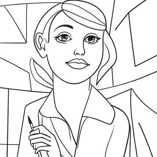 Cubism Coloring Pages